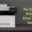 Como corrigir o código de erro da impressora Epson 0xE8