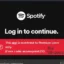 Reparar el código de error del punto de acceso 22 en Spotify
