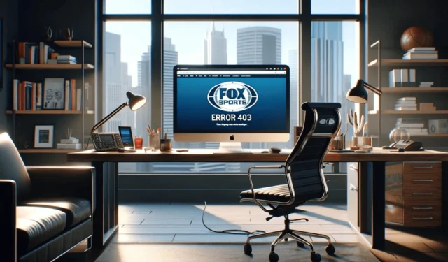 Fox Sports 오류 403: 해결하는 쉬운 방법