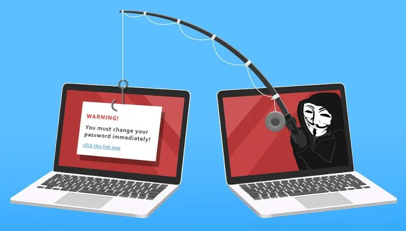 Informações de phishing de hackers do seu computador