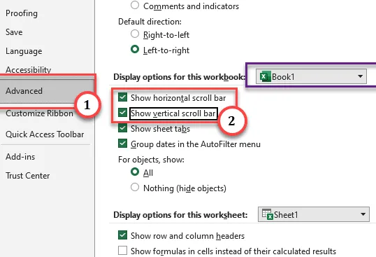 Manca la barra di scorrimento in Microsoft Excel: correzione