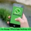 Como alterar as configurações de backup do WhatsApp