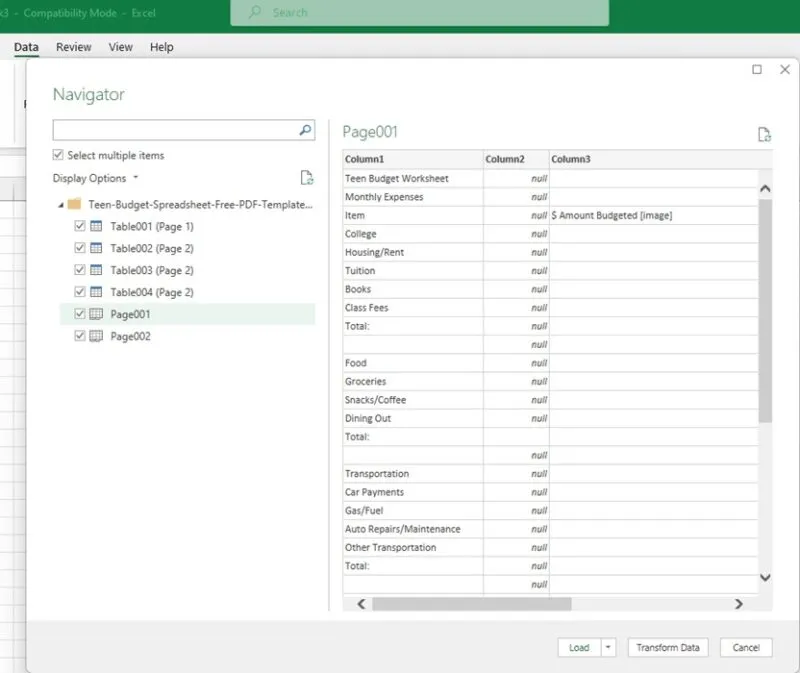 Como converter um PDF em uma planilha do Microsoft Excel Converter no carregamento do Excel