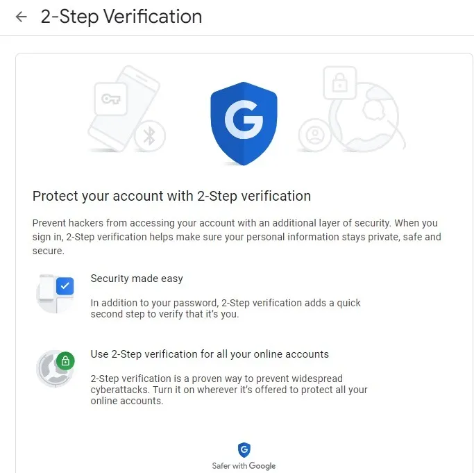 2단계 인증을 설정하여 Gmail 계정을 보호하세요.
