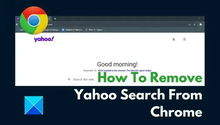 Come rimuovere Yahoo Search da Chrome