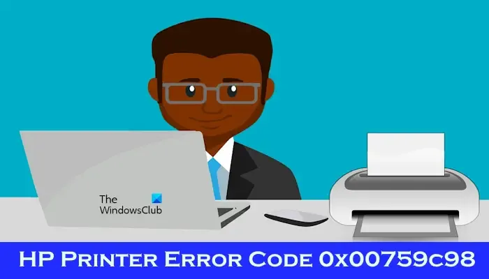 Código de erro da impressora HP 0x00759c98