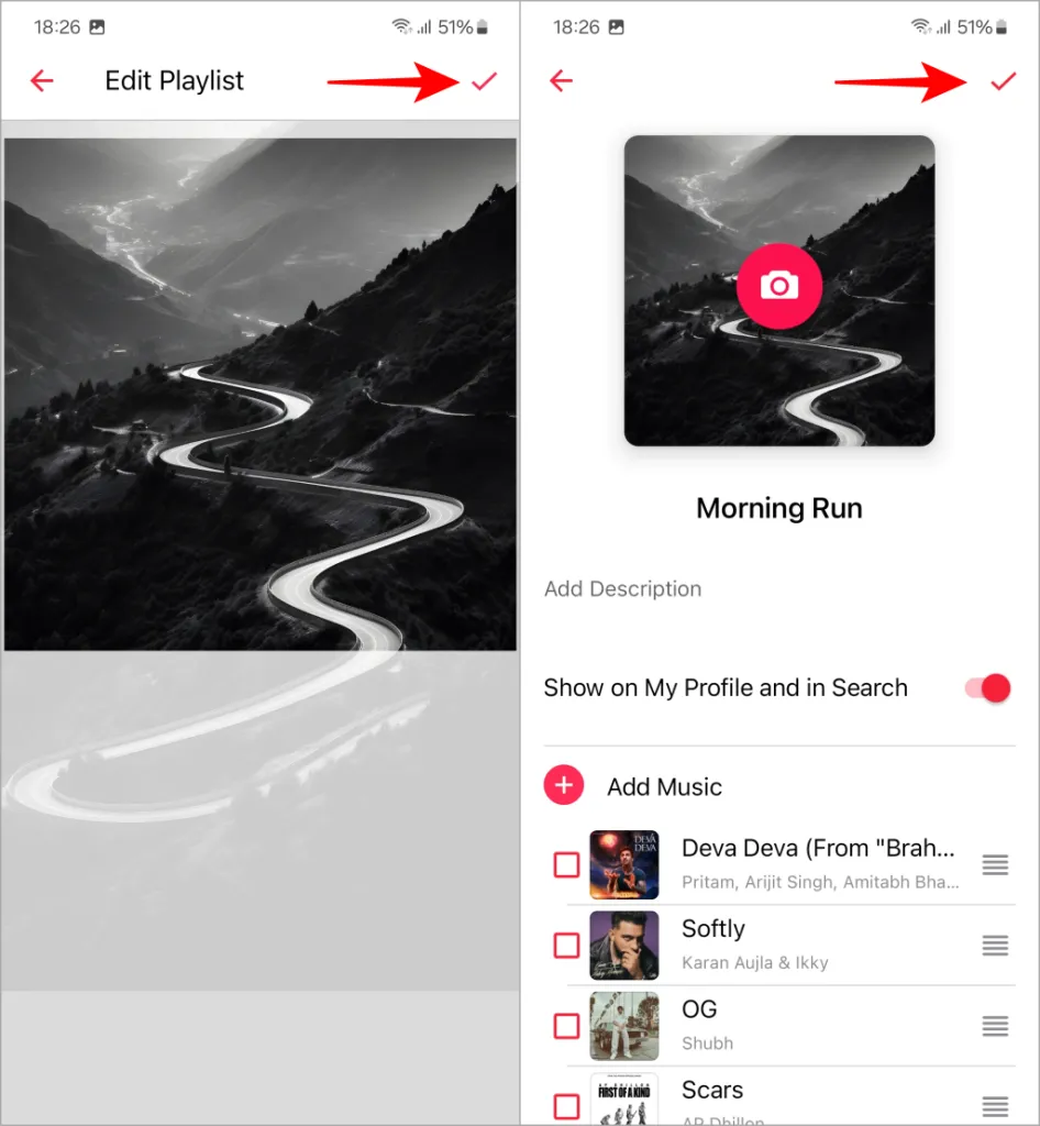 Enregistrer la couverture de la playlist sur Apple Music sur Android