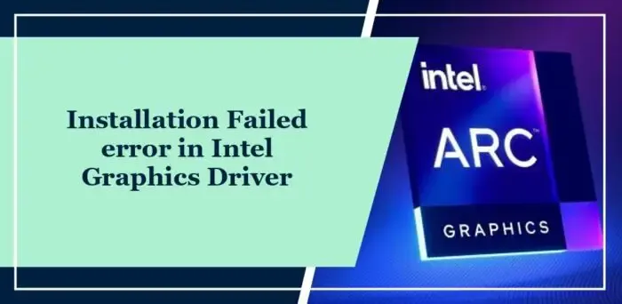 Installationsfehler im Intel-Grafiktreiber
