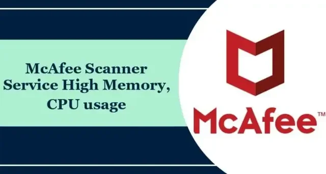 McAfee Scanner Service Hoog geheugen- of CPU-gebruik