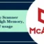 McAfee Scanner Service Uso elevado de memoria o CPU