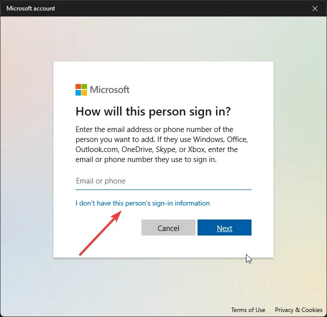 Microsoft サインイン