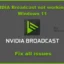 NVIDIA Broadcast가 Windows 11에서 작동하지 않습니다.