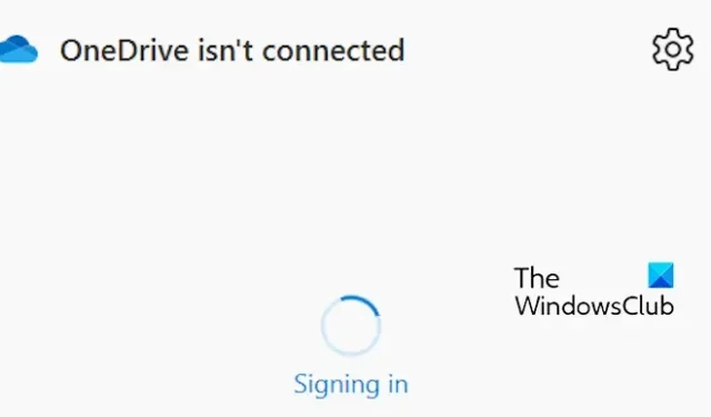 O OneDrive não está conectado; Login travado [Correção]