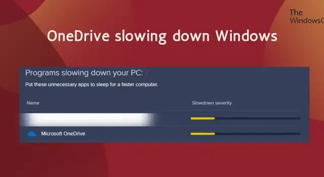 OneDrive tornando o computador Windows 11 lento