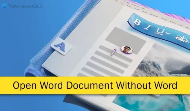 Cómo abrir y editar un documento de Word sin Word