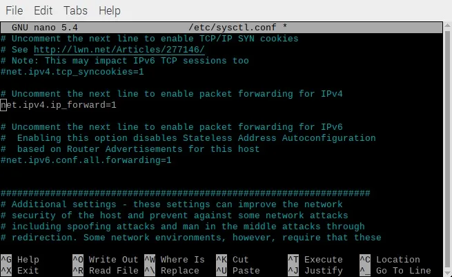 Raspberry Pi Wifi ブリッジ IPV4