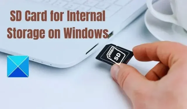 Windows에서 내부 저장소로 SD 카드를 사용하는 방법은 무엇입니까?