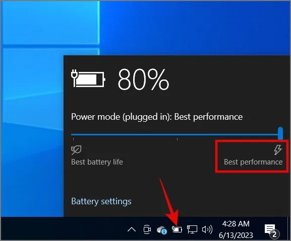 Wechseln Sie in Windows 10 in den Modus „Beste Leistung“.
