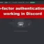 La autenticación de dos factores no funciona en Discord