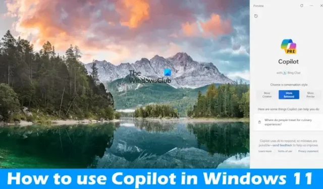 How to use Copilot in Windows 11 [Getting Started Guide]