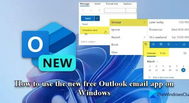 So verwenden Sie die neue kostenlose Outlook-E-Mail-App unter Windows 11