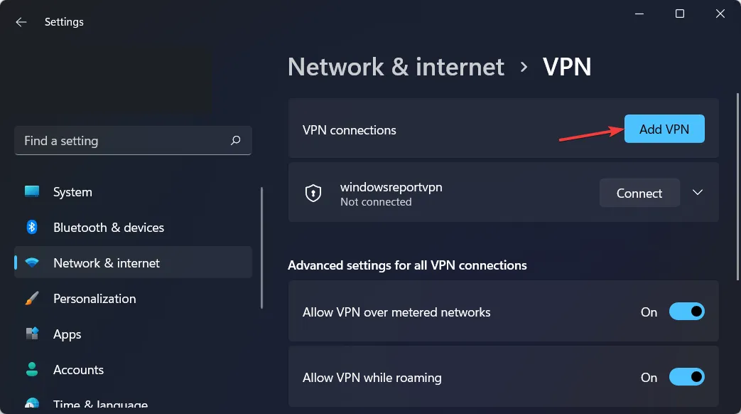 VPN 追加設定