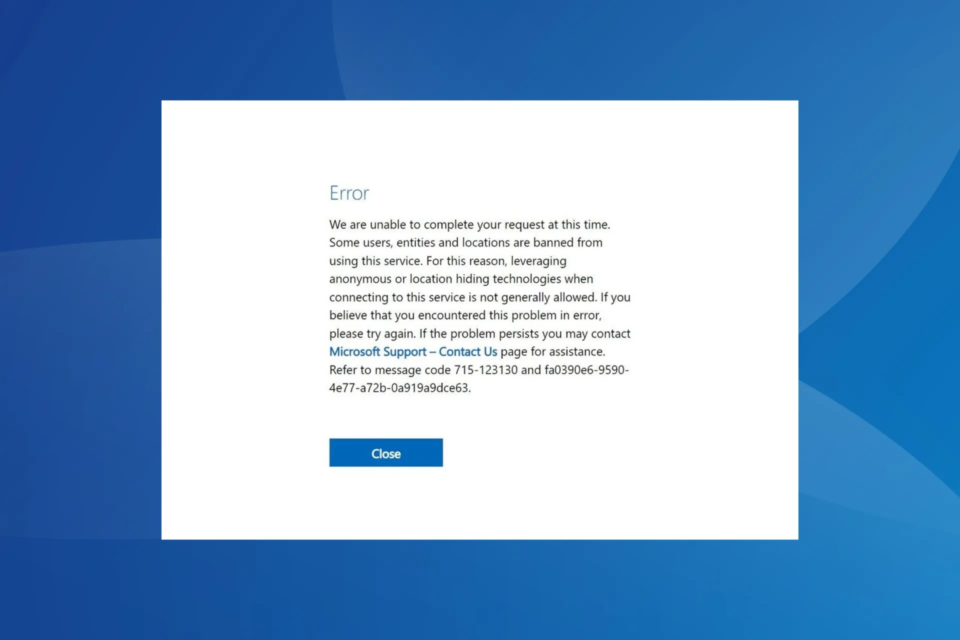 correctif, nous ne sommes pas en mesure de répondre à votre demande pour le moment lors du téléchargement de Windows 11