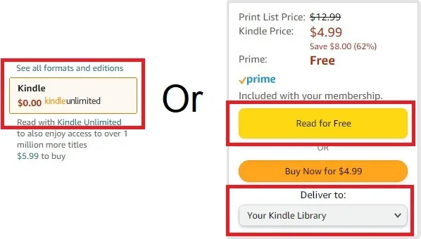 Emprunter un livre sur Amazon et savoir comment le livrer sur votre appareil.
