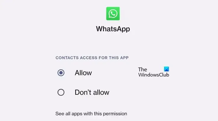 WhatsApp Desktop ou Web n'affiche pas les noms des contacts