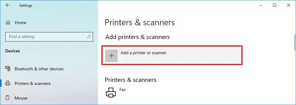 Fügen Sie einen Drucker oder Scanner hinzu