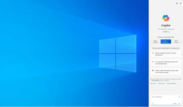 Windows 10 update KB5032278 bereidt pc’s voor op Copilot (preview)