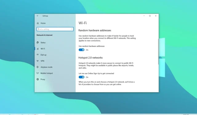 Windows 10 で Wi-Fi のランダム MAC アドレスを有効にする方法