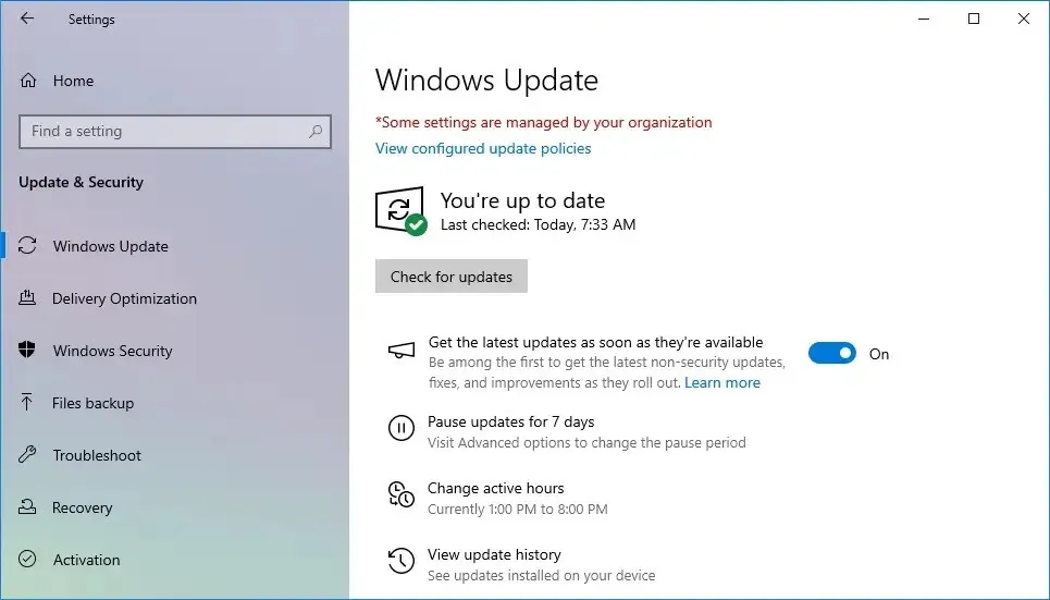 Aggiornamento di Windows 10 KB5032278