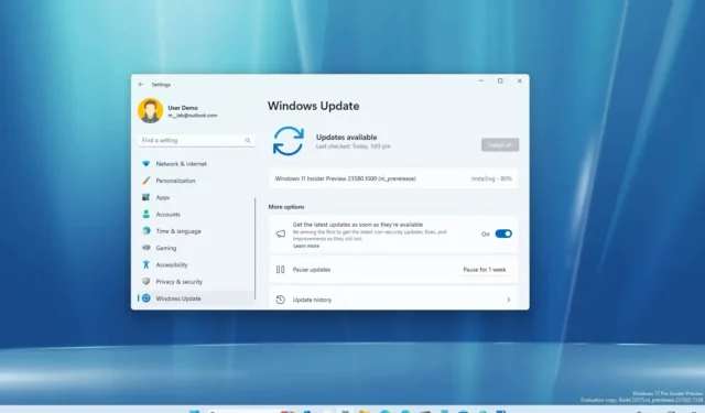 Windows 11 Build 23580 bringt Copilot auf lokale Konten