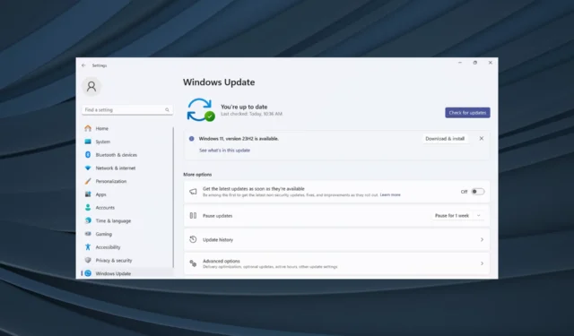 Résolu : Windows 11 23H2 n’apparaît pas dans Windows Update