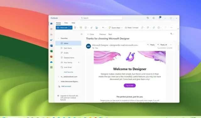 Microsoft revela os próximos recursos do aplicativo Outlook para Windows 11, 10