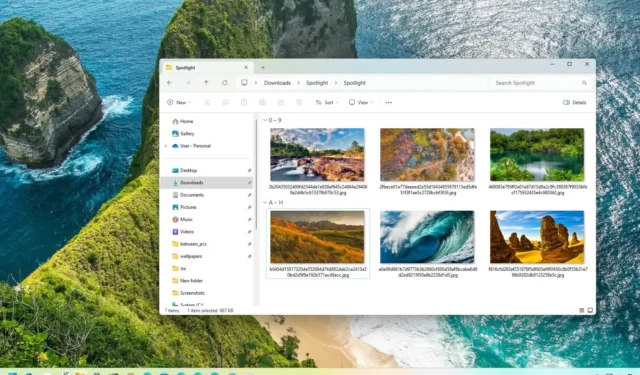 Come salvare le immagini Spotlight su Windows 11