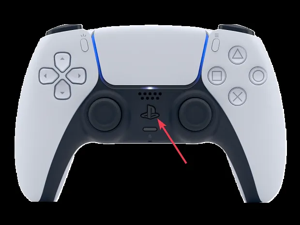 Bouton Playstation - démarrez la PS5 en mode sans échec