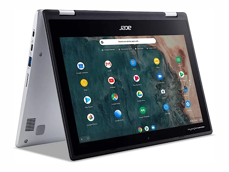 Laptop convertibile Acer Chromebook Spin 311 ripiegabile in tre parti