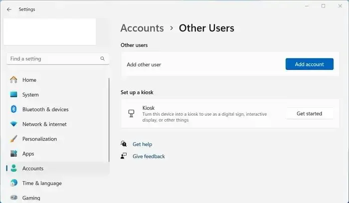 Fügen Sie die Registerkarte „Anderer Benutzer mit fehlenden Details“ hinzu