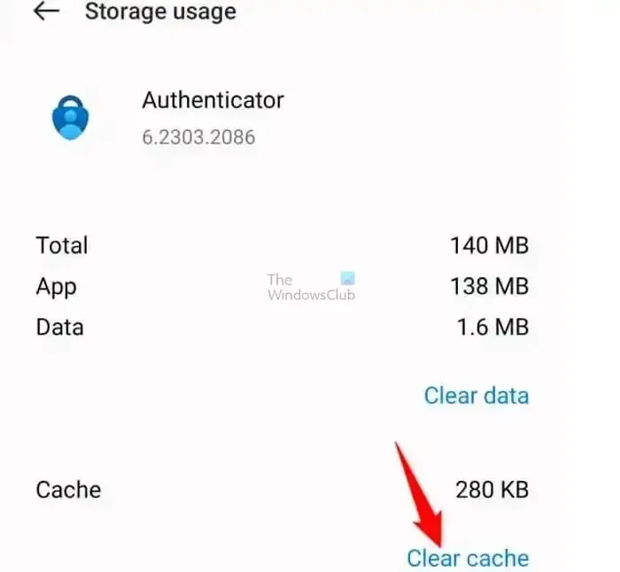 Authenticator-app-cache gewist