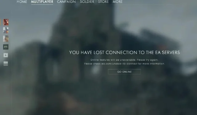 Risolto: Battlefield 1 non riesce a connettersi a nessun server
