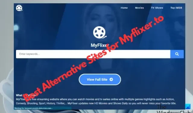 映画や動画を視聴できる myflixer.to に似たサイトショー