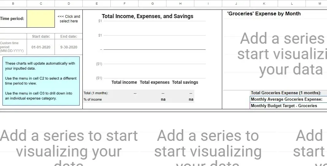 Google スプレッドシート マネー プランナーに最適な予算テンプレート