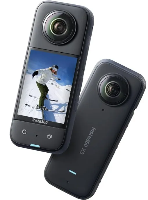 アクションやビデオブログ用の Insta360 X3 カメラ。