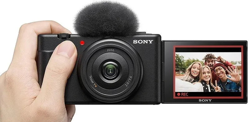Die Vlogging-Kamera ZV-1F von Sony