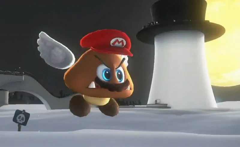 Een van de beste Nintendo Switch-spellen spelen, Mario Odyssey.