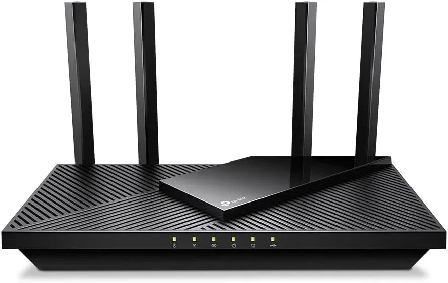 Schwarzer TP-Link WiFi 6 Router