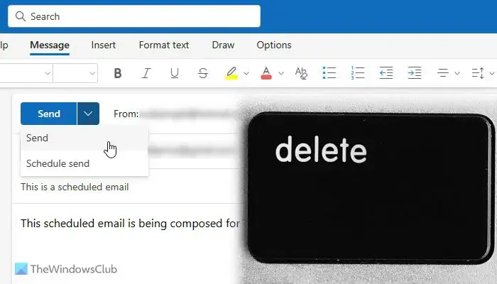 Hoe geplande e-mail in Outlook te annuleren