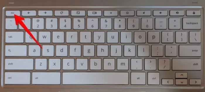O touchpad do Chromebook não funciona no teclado2
